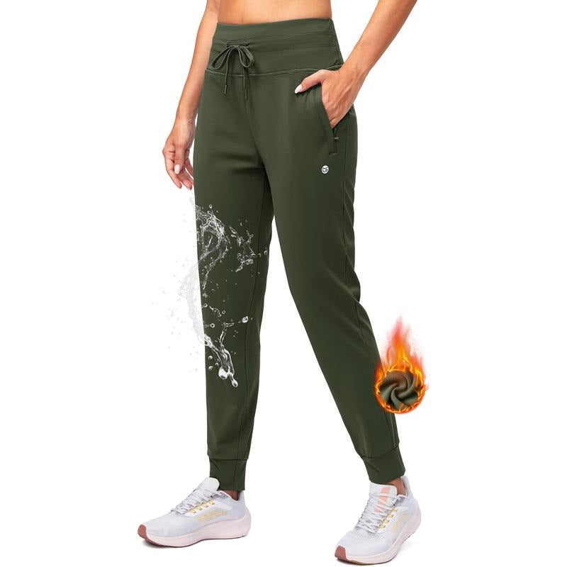 Wintere Fleece Lined Cozy Thermal Joggers