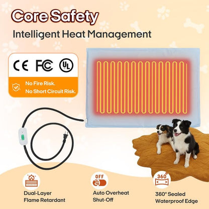 SnugTail™ Safe Heated Dog & Cat Bed